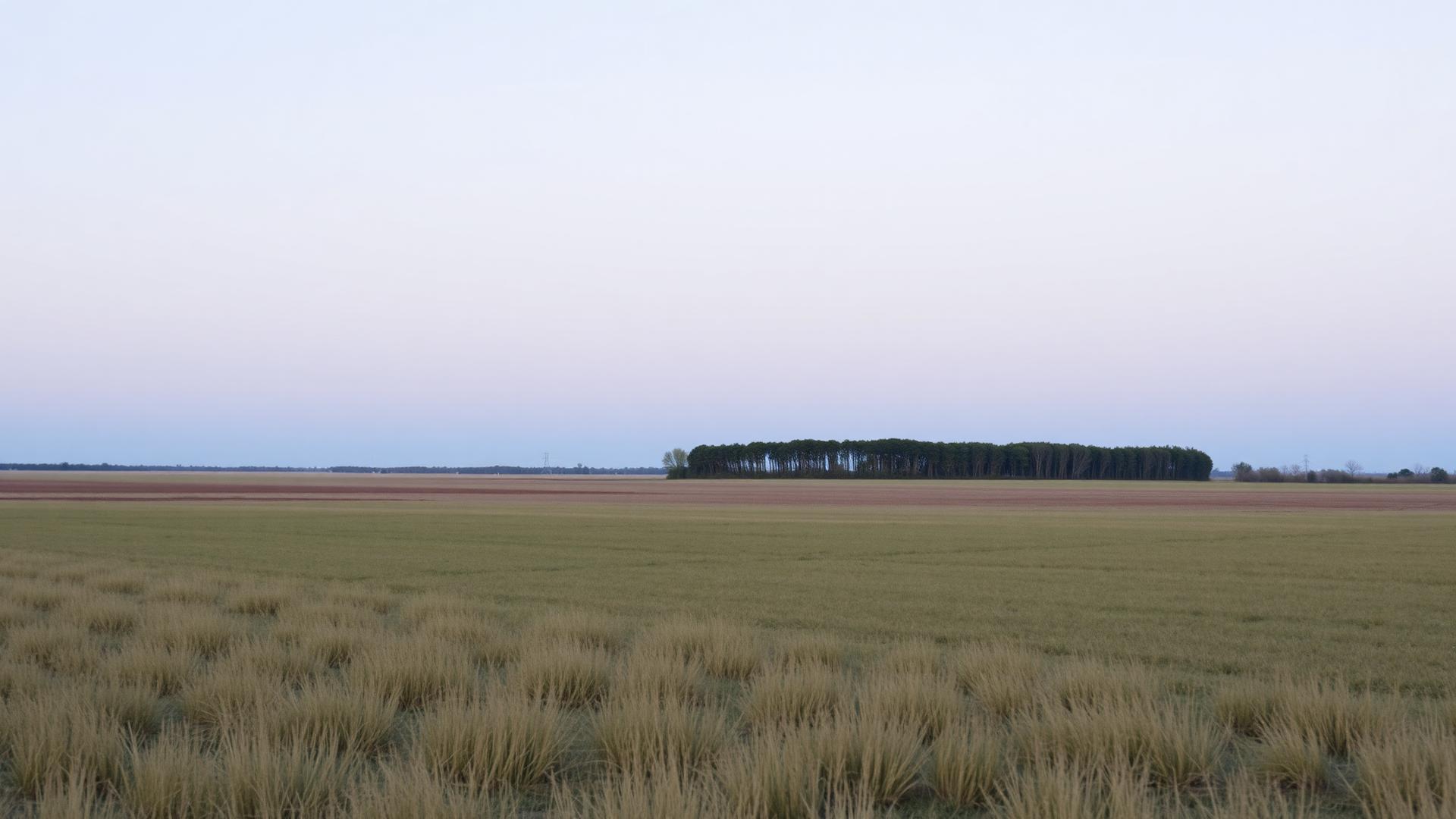 Open Oklahoma prairie at dusk near the Edmond and Oklahoma City area